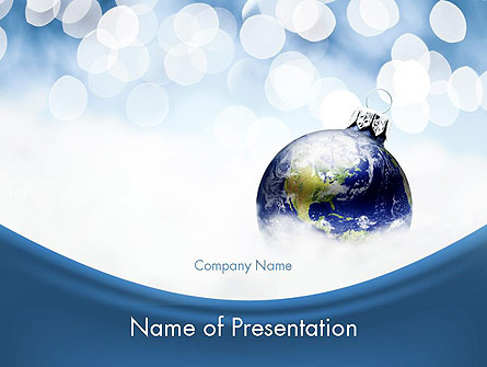 A World of Best Wishes Christmas Presentation Template, Master Slide