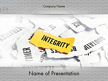 Integrity Concept Presentation Template, Master Slide