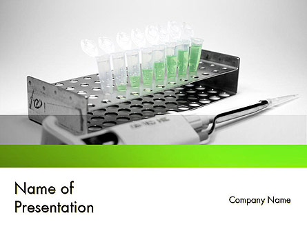 Laboratory Research Equipment Presentation Template, Master Slide