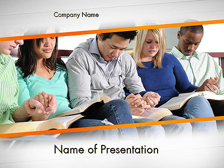 Prayer Group Presentation Template, Master Slide