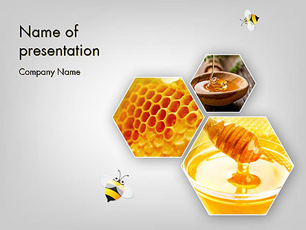 Honey Production Presentation Template, Master Slide