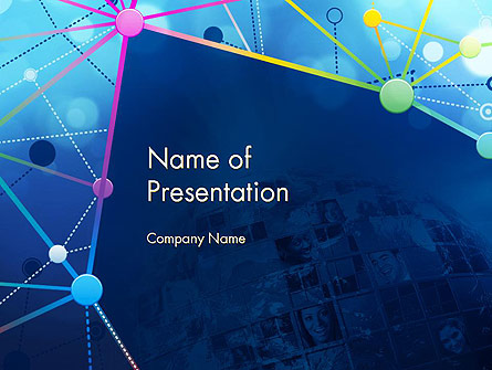 Business Network Concept Presentation Template, Master Slide