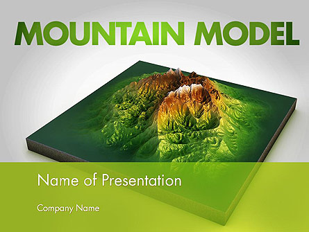 Mountain Model Presentation Template, Master Slide
