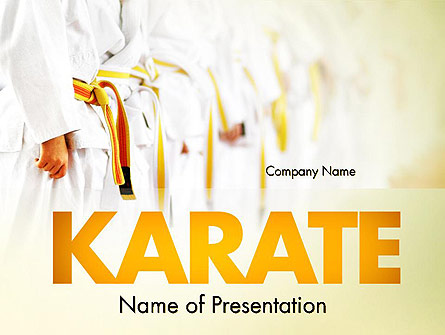 Martial Arts Training Presentation Template, Master Slide