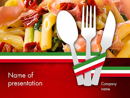 Italian Cuisine Presentation Template, Master Slide
