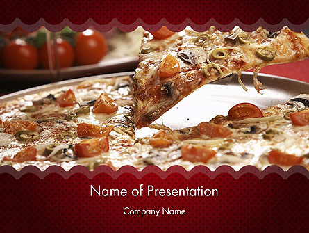 Delicious Pizza Recipes Presentation Template, Master Slide