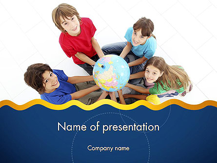 Kids Environment Presentation Template, Master Slide