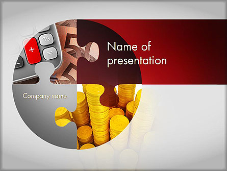 Accounting Theme Presentation Template, Master Slide