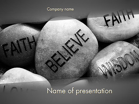 Power of Words Presentation Template, Master Slide