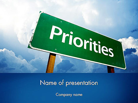 Business Priorities Presentation Template, Master Slide