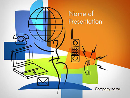 Global Information Technology Presentation Template, Master Slide