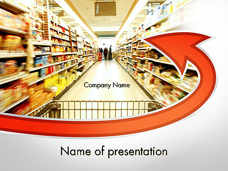 Grocery Shopping Presentation Template, Master Slide