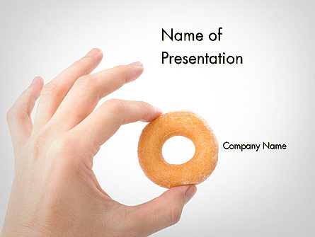 Mini Doughnut Presentation Template, Master Slide