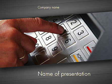 ATM Keypad Presentation Template, Master Slide