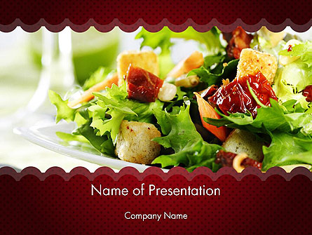 Fresh Salad Presentation Template, Master Slide