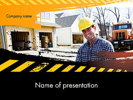 Smiling Builder Presentation Template, Master Slide