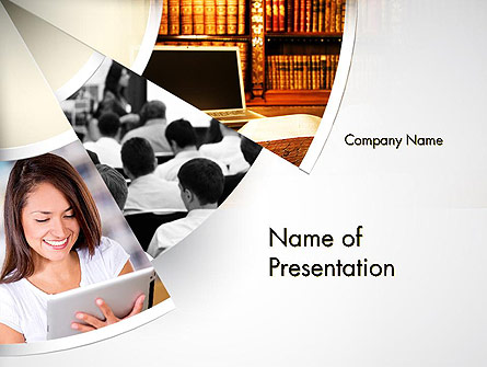 Law Education Presentation Template, Master Slide