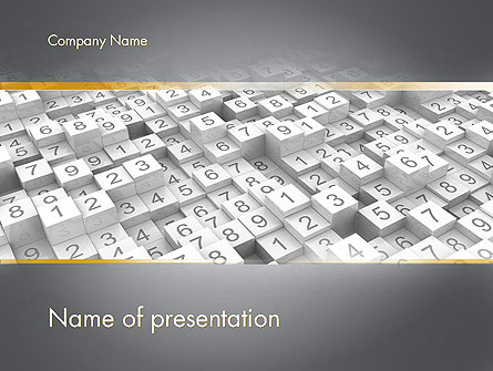 Numbered Cubes Presentation Template, Master Slide