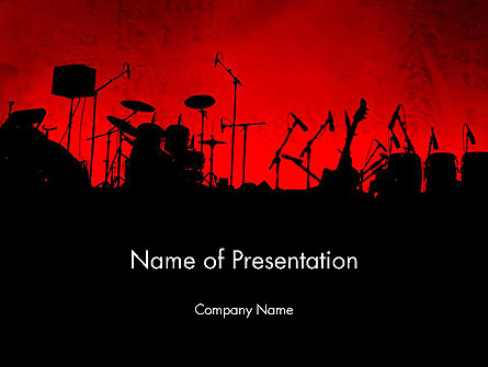 Rock Concert Presentation Template, Master Slide