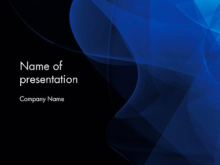 Black and Blue Abstract Presentation Template, Master Slide