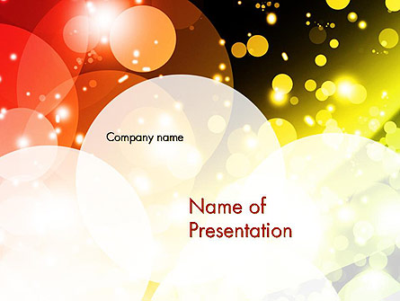 Sparkle Background Presentation Template, Master Slide