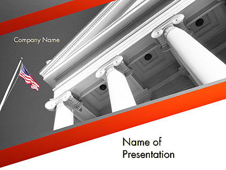 Court Building Presentation Template, Master Slide