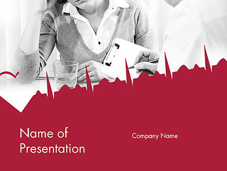 Woman Talking to Doctor Presentation Template, Master Slide