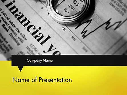 Corporate Financial Planning Presentation Template, Master Slide
