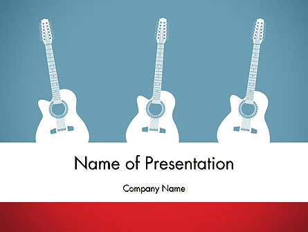 Three Guitars Presentation Template, Master Slide