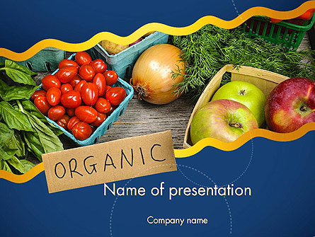 Organic Foods Presentation Template, Master Slide