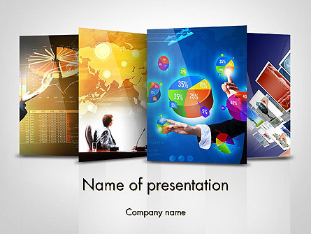Visual Reports Presentation Template, Master Slide