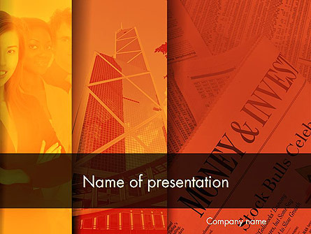 Money and Investment Presentation Template, Master Slide
