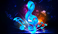 Colorful Music Notes Presentation Template