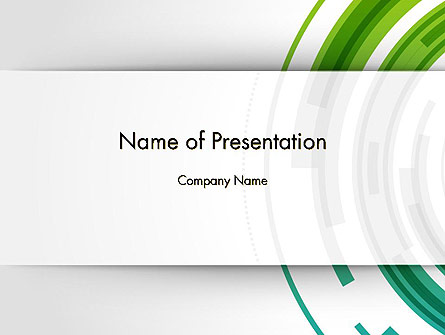 Green Circles Theme Presentation Template, Master Slide
