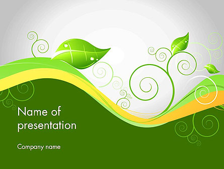 Abstract Floral Presentation Template, Master Slide