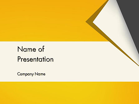 Folded Paper Presentation Template, Master Slide