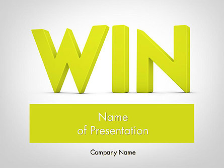 Word WIN Presentation Template, Master Slide
