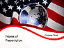 Globe and USA Flag slide 1