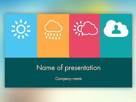 Weather Icons Concept Presentation Template, Master Slide
