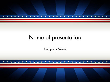 American Festive Theme Presentation Template, Master Slide