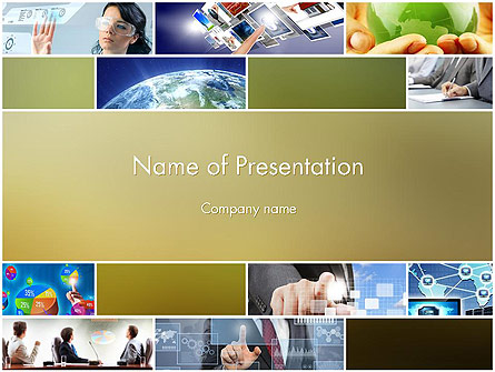 Global Technology Presentation Template, Master Slide