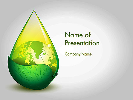 Green Cleaning Presentation Template, Master Slide