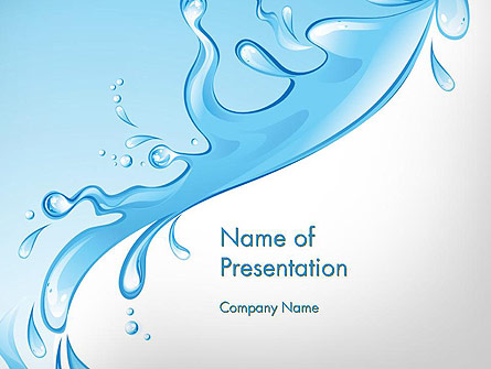 Beautiful Water Splash Presentation Template, Master Slide