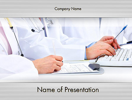 Occupational Medicine Presentation Template, Master Slide