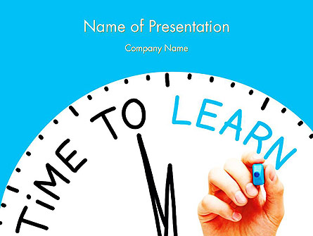 Time to Learn Presentation Template, Master Slide