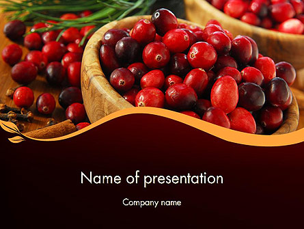 Cranberries Presentation Template, Master Slide