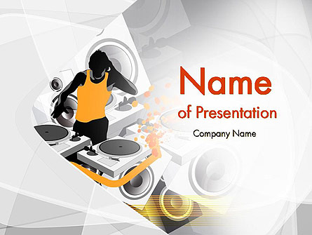 Dance Music Presentation Template, Master Slide
