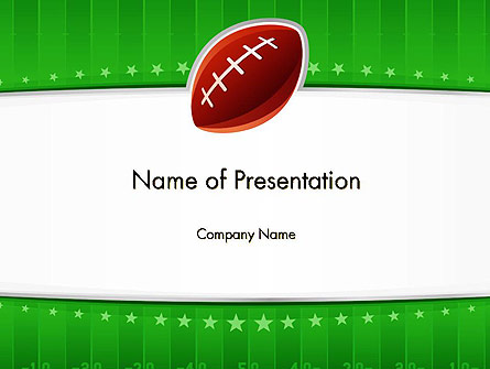 Super Bowl Theme Presentation Template, Master Slide