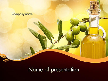 Olives and Oil Presentation Template, Master Slide