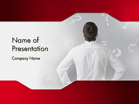 Problems and Questions Presentation Template, Master Slide